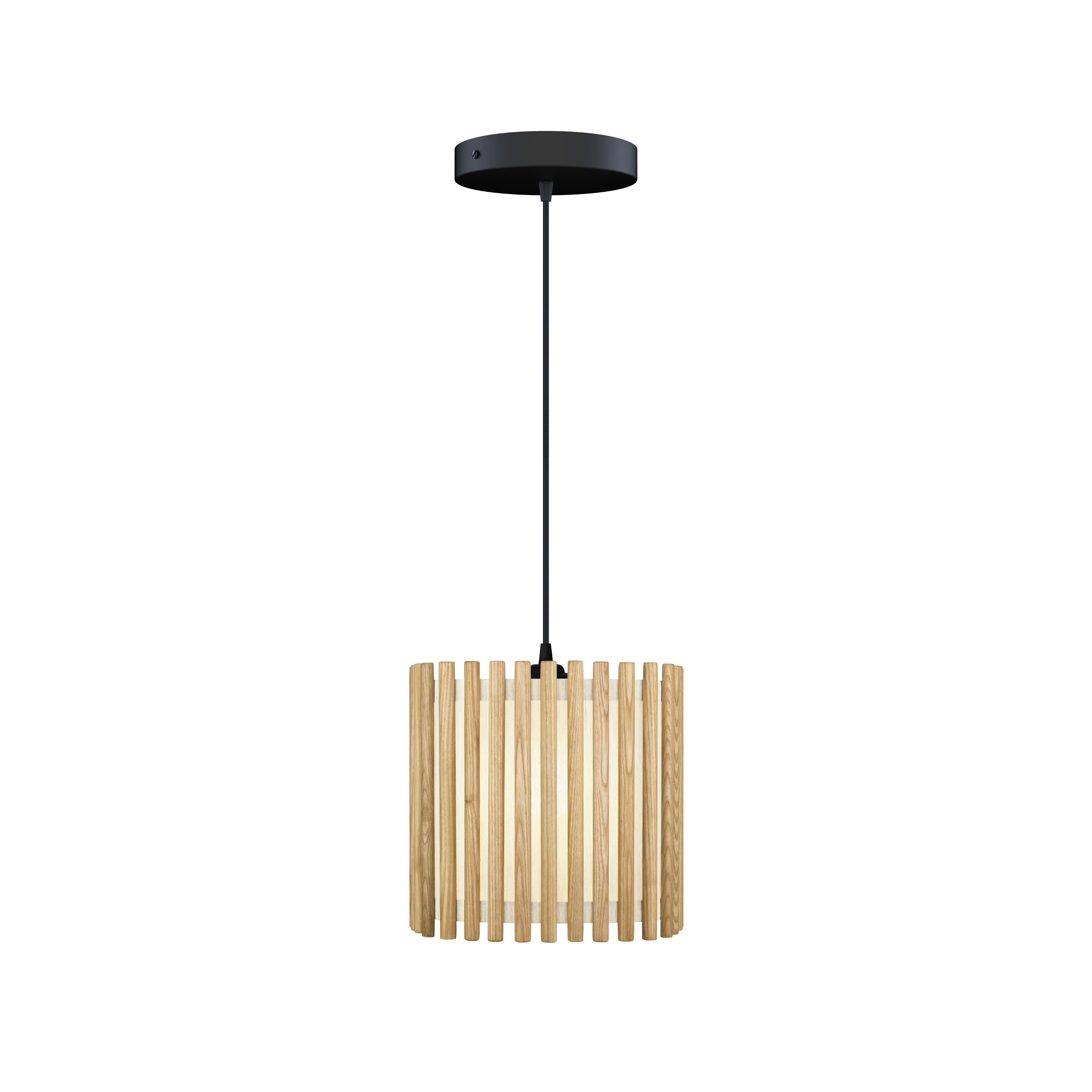 Komorebi Square pendel, egetræ og sort • UMAGE