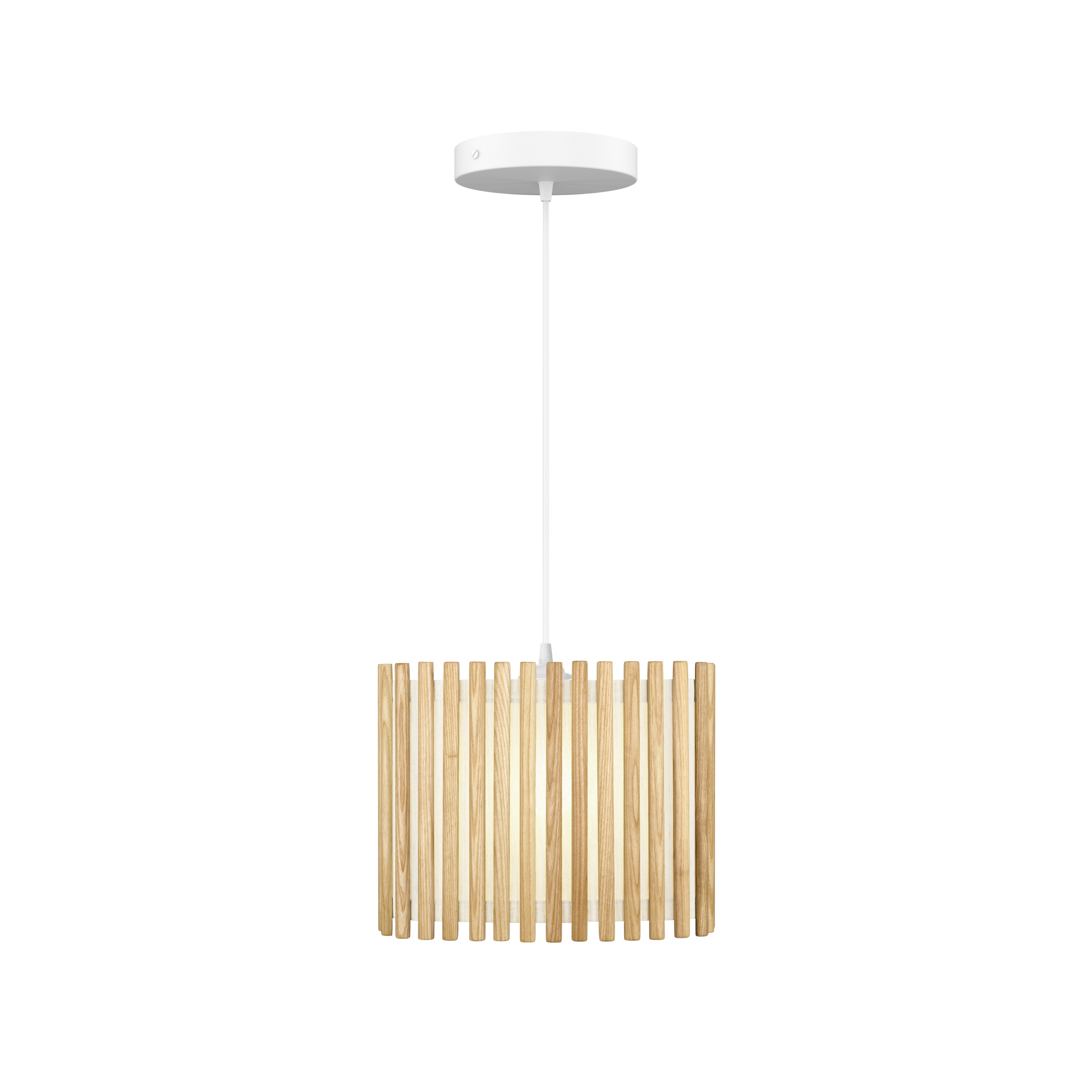 Komorebi Rectangular pendel, egetræ og hvid • UMAGE