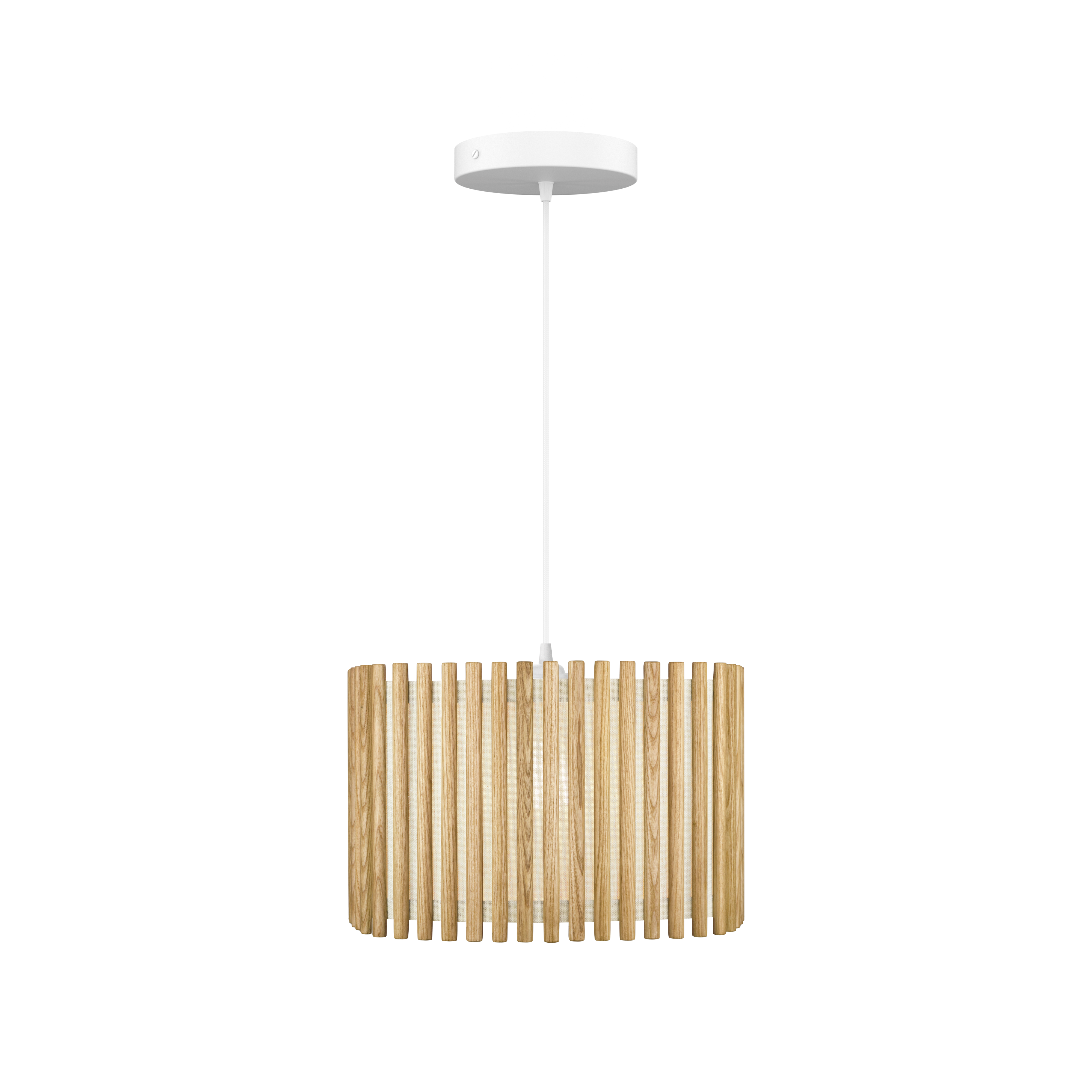 Komorebi Square pendel, egetræ og hvid • UMAGE