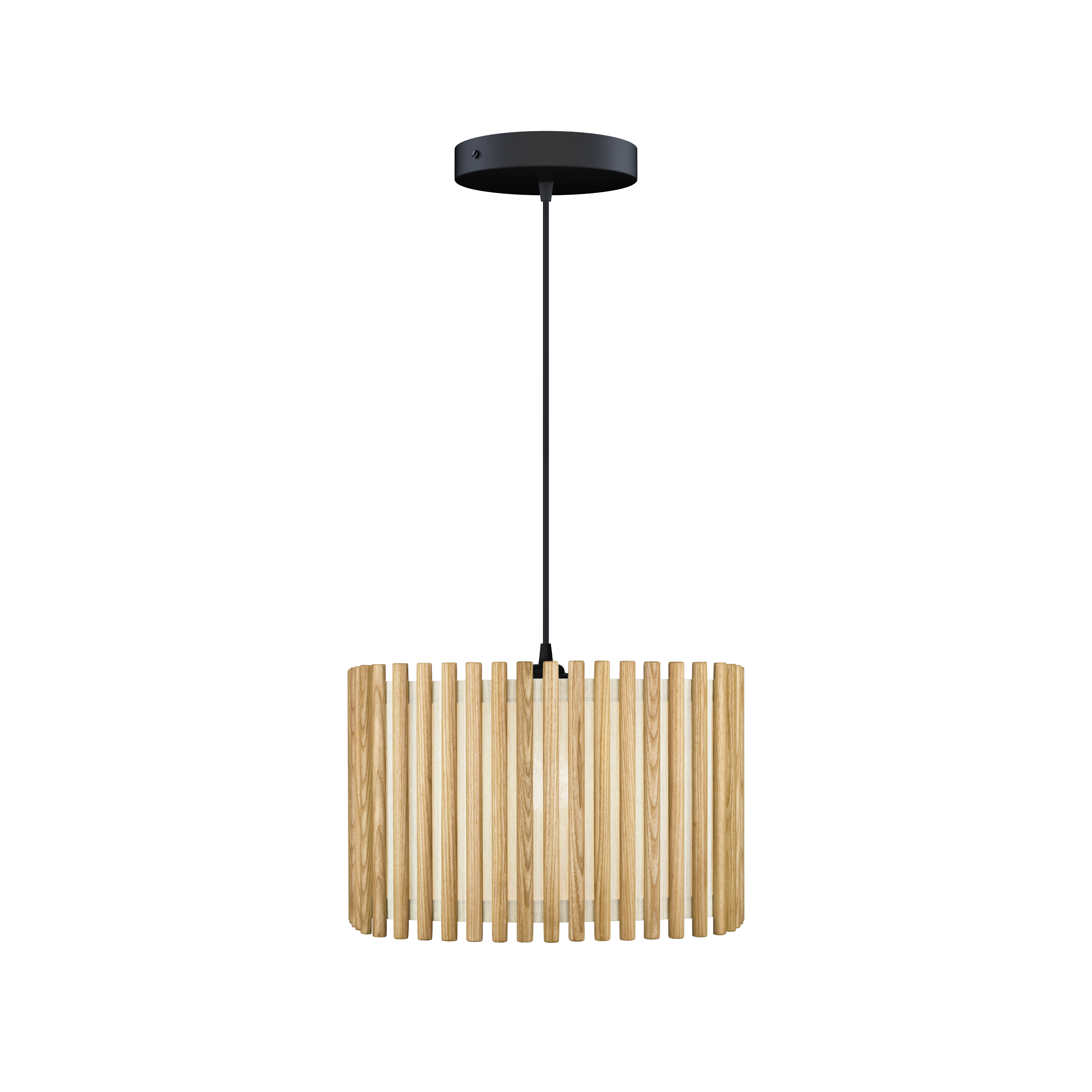 Komorebi Square pendel, egetræ og sort • UMAGE