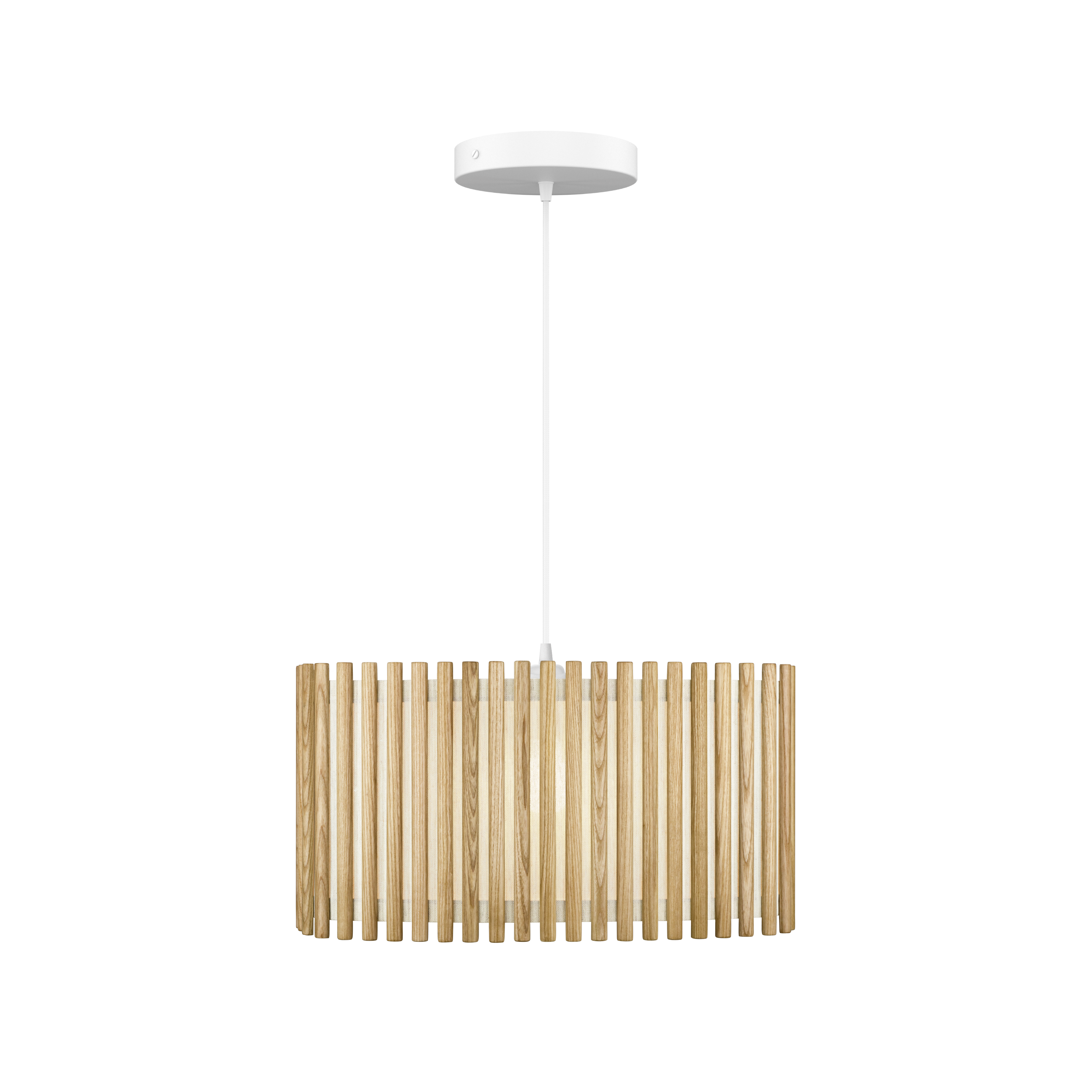 Komorebi Rectangular pendel, egetræ og hvid • UMAGE