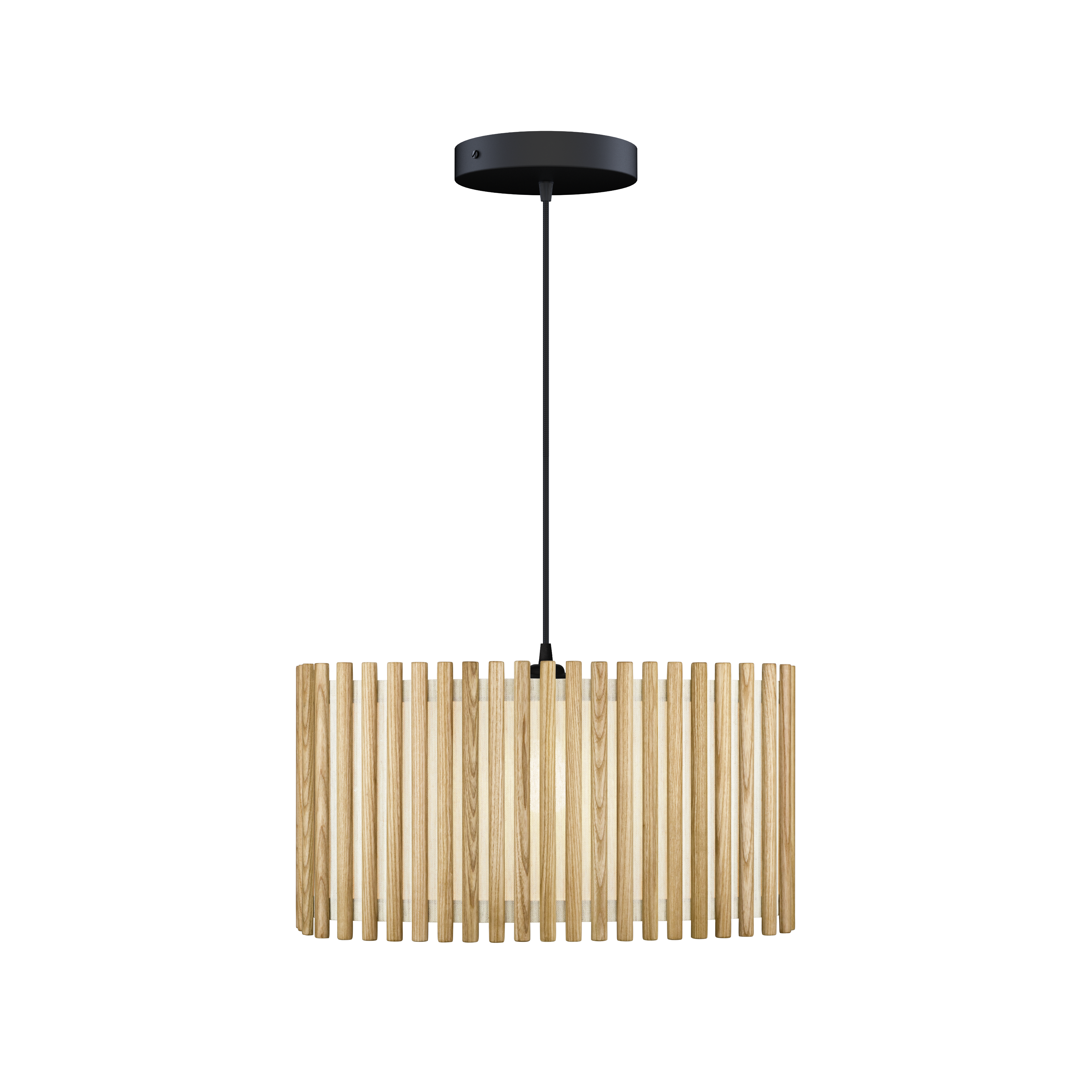 Komorebi Rectangular pendel, egetræ og sort • UMAGE