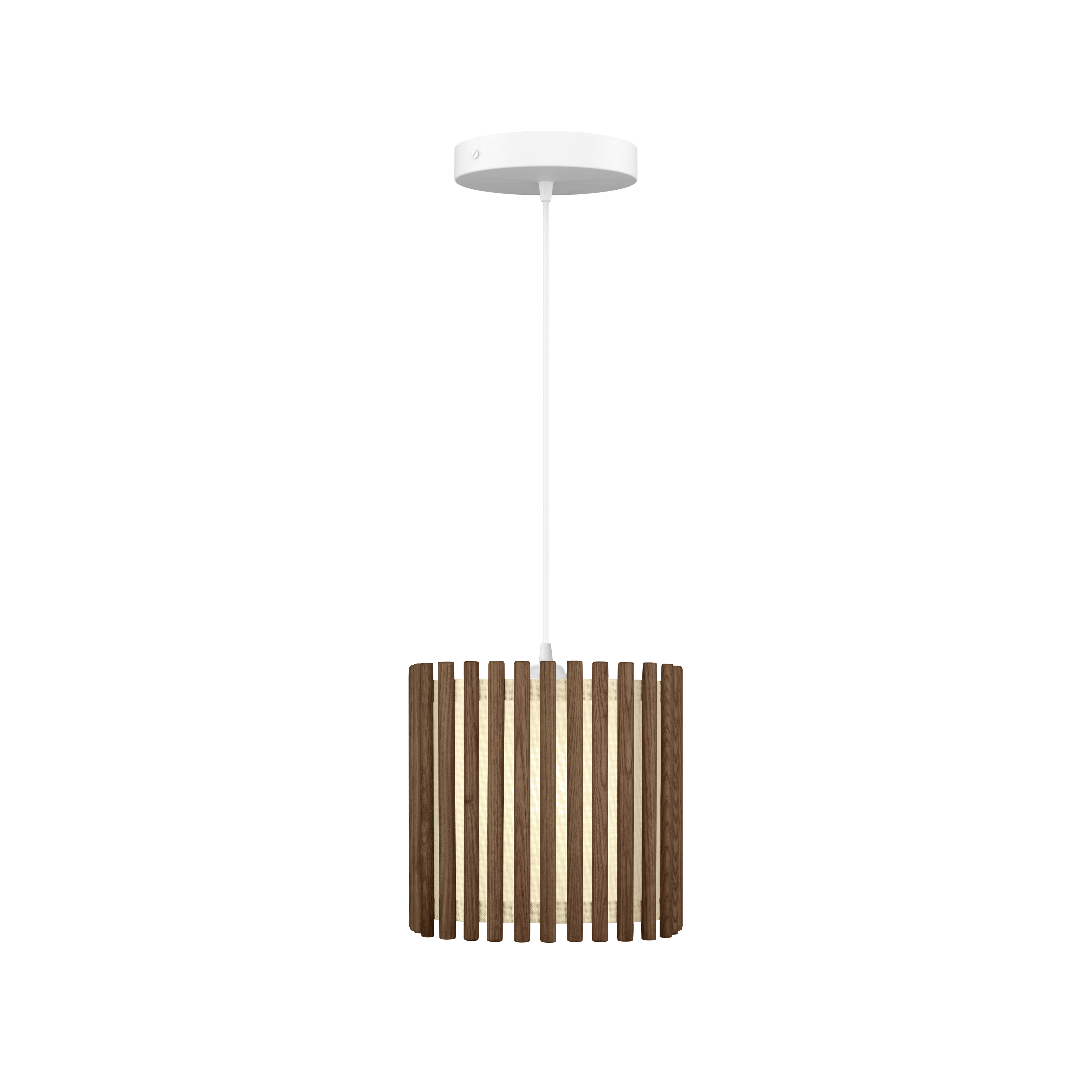 Komorebi Square pendel, mørk egetræ og hvid • UMAGE
