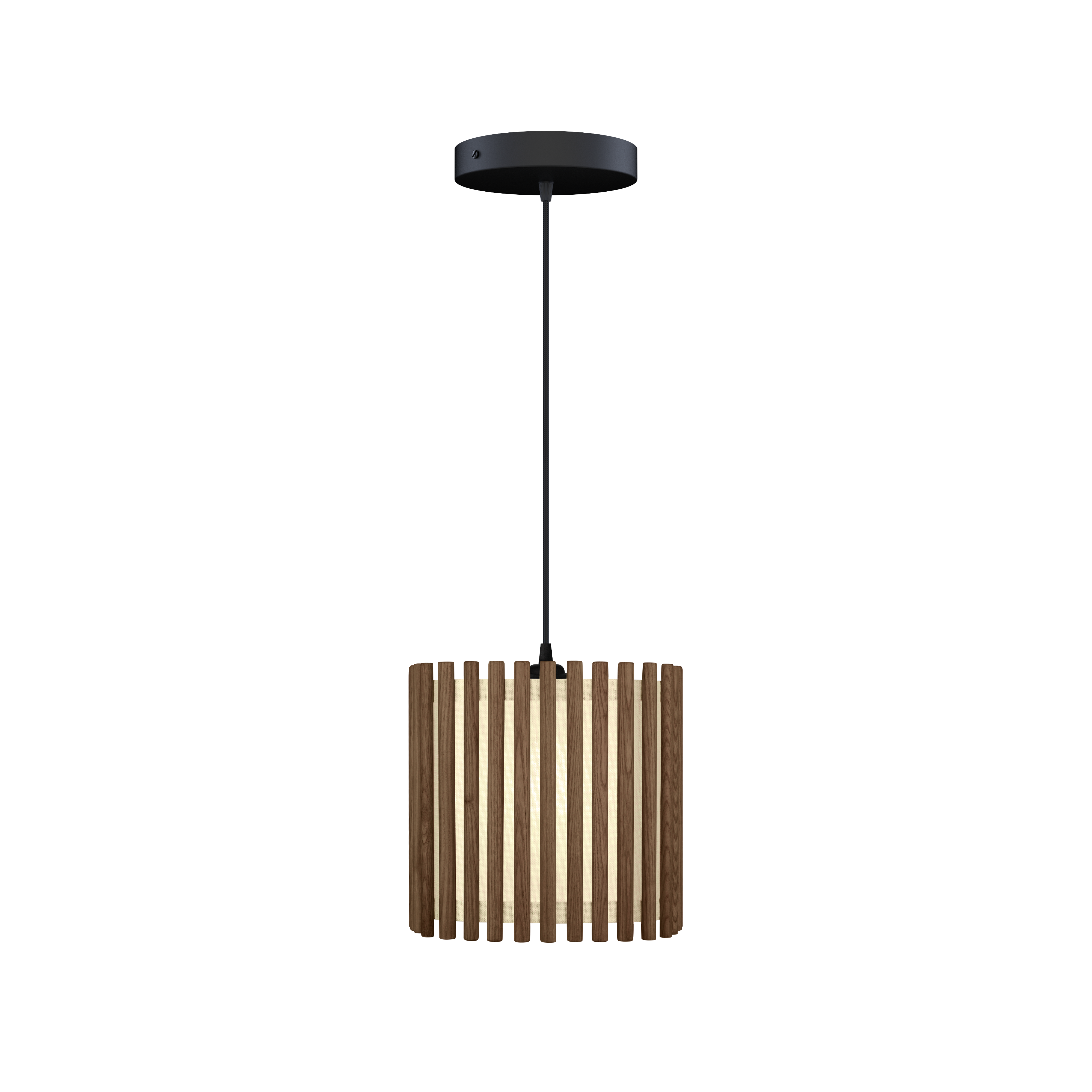 Komorebi Square pendel, mørk egetræ og sort • UMAGE