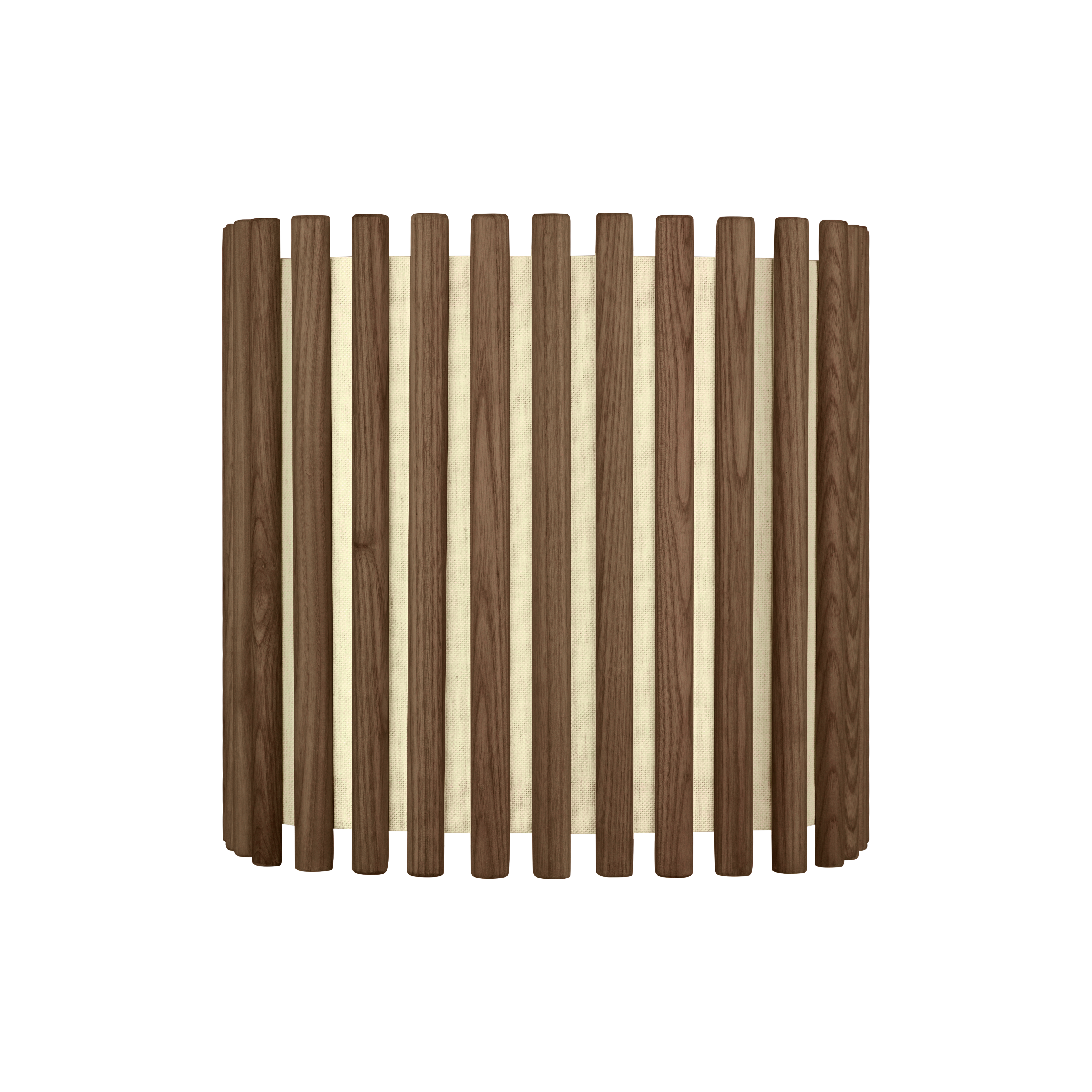 Komorebi Square bordlampe, mørk egetræ og børstet stål look • UMAGE