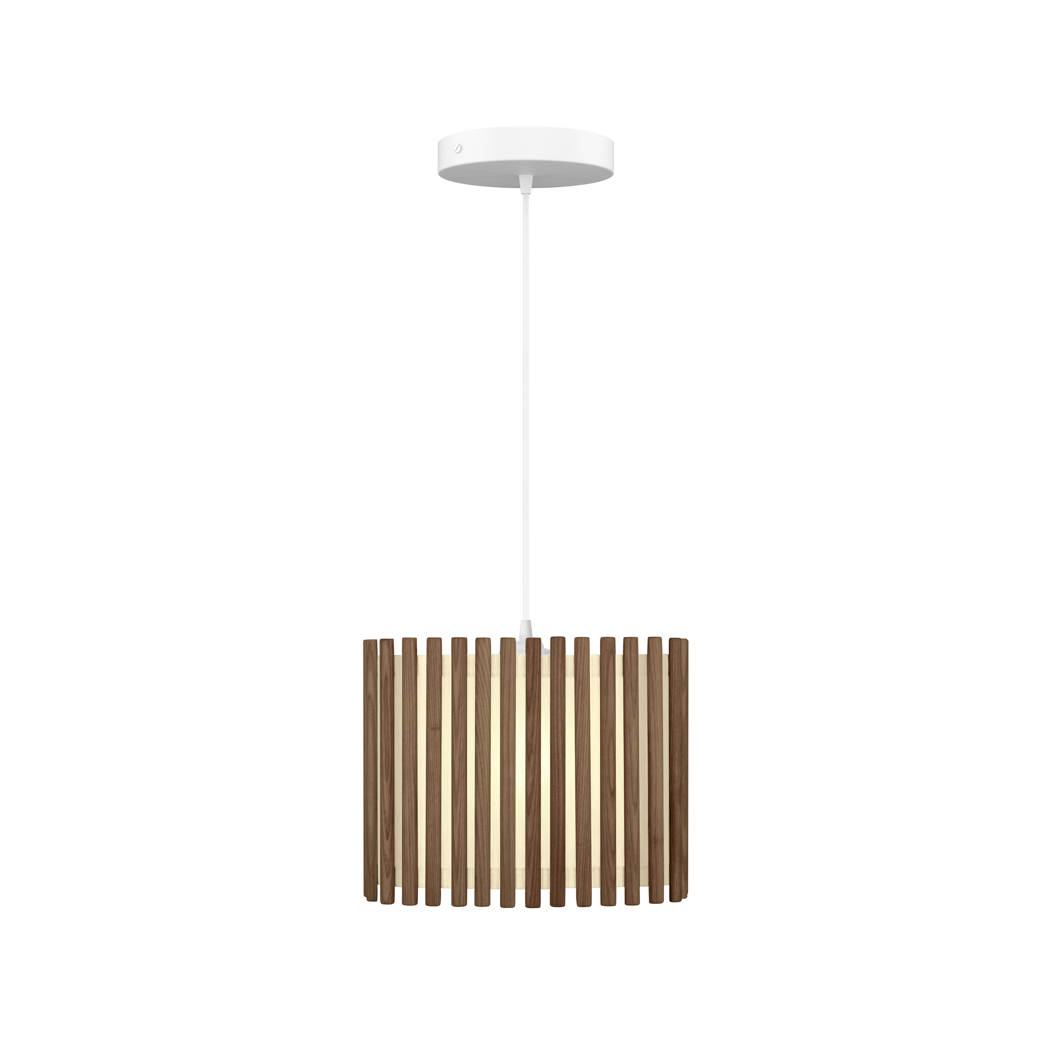 Komorebi Rectangular pendel, mørk egetræ og hvid • UMAGE