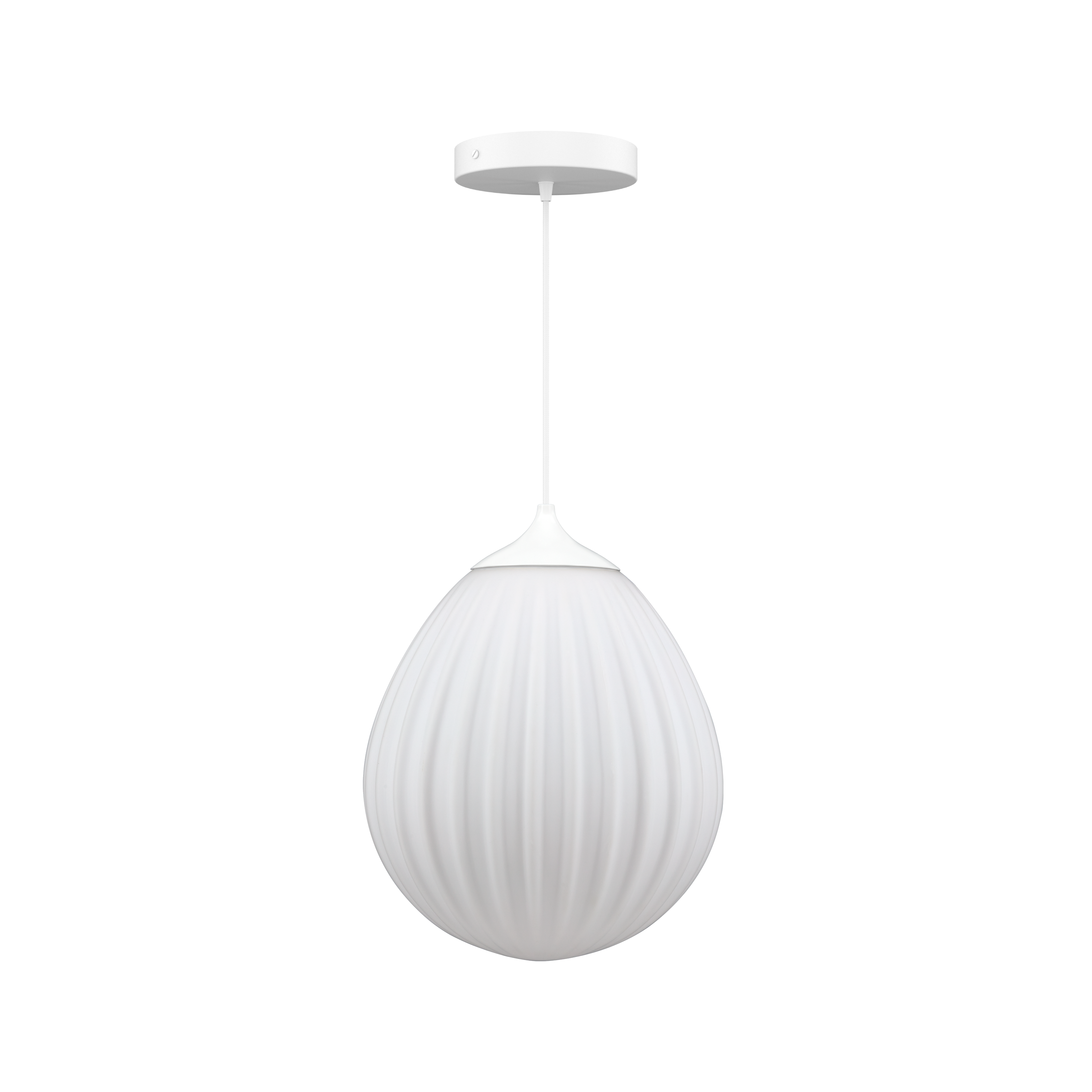 Around the World pendel med roset, hvid • UMAGE