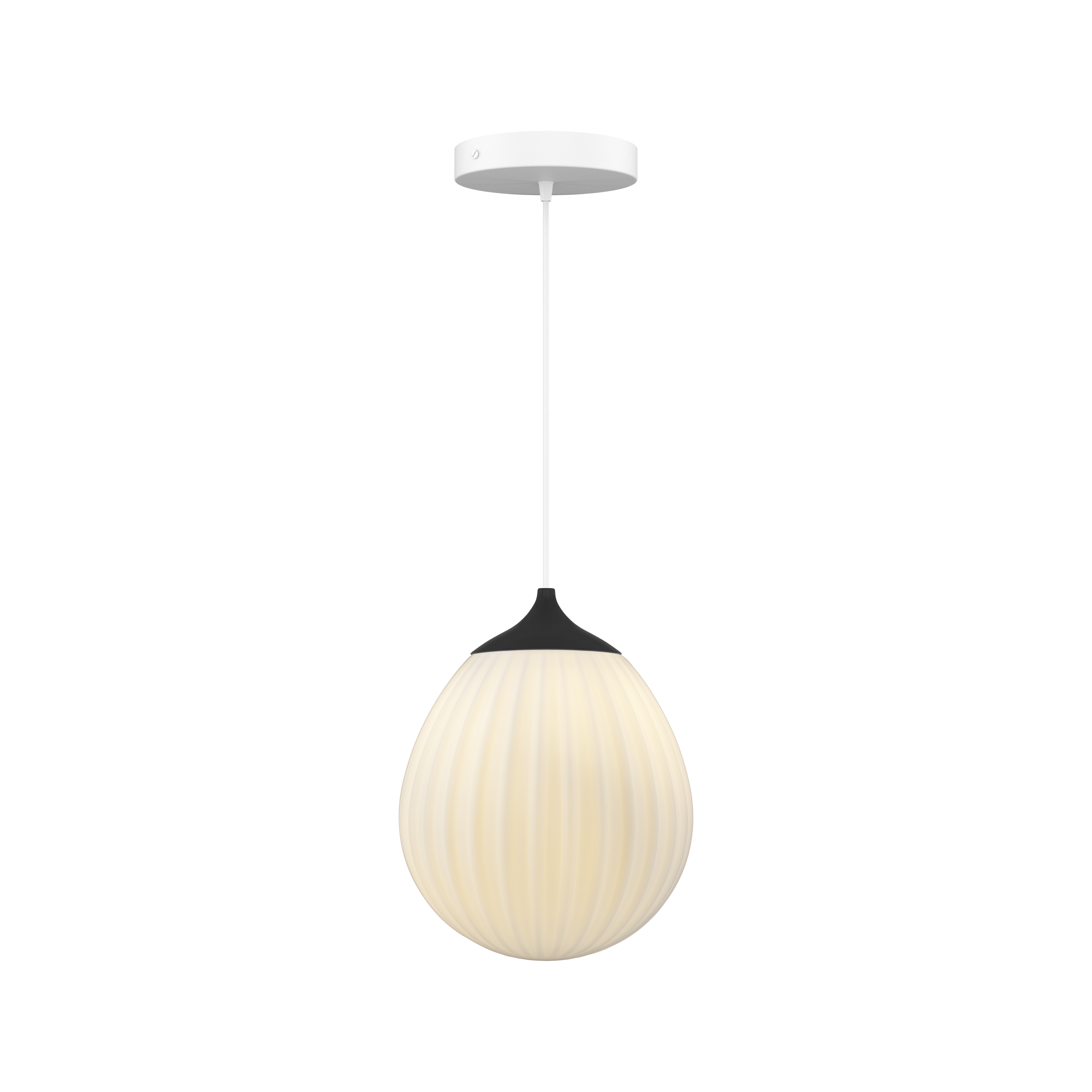 Around the World pendel med roset, hvid og sort • UMAGE