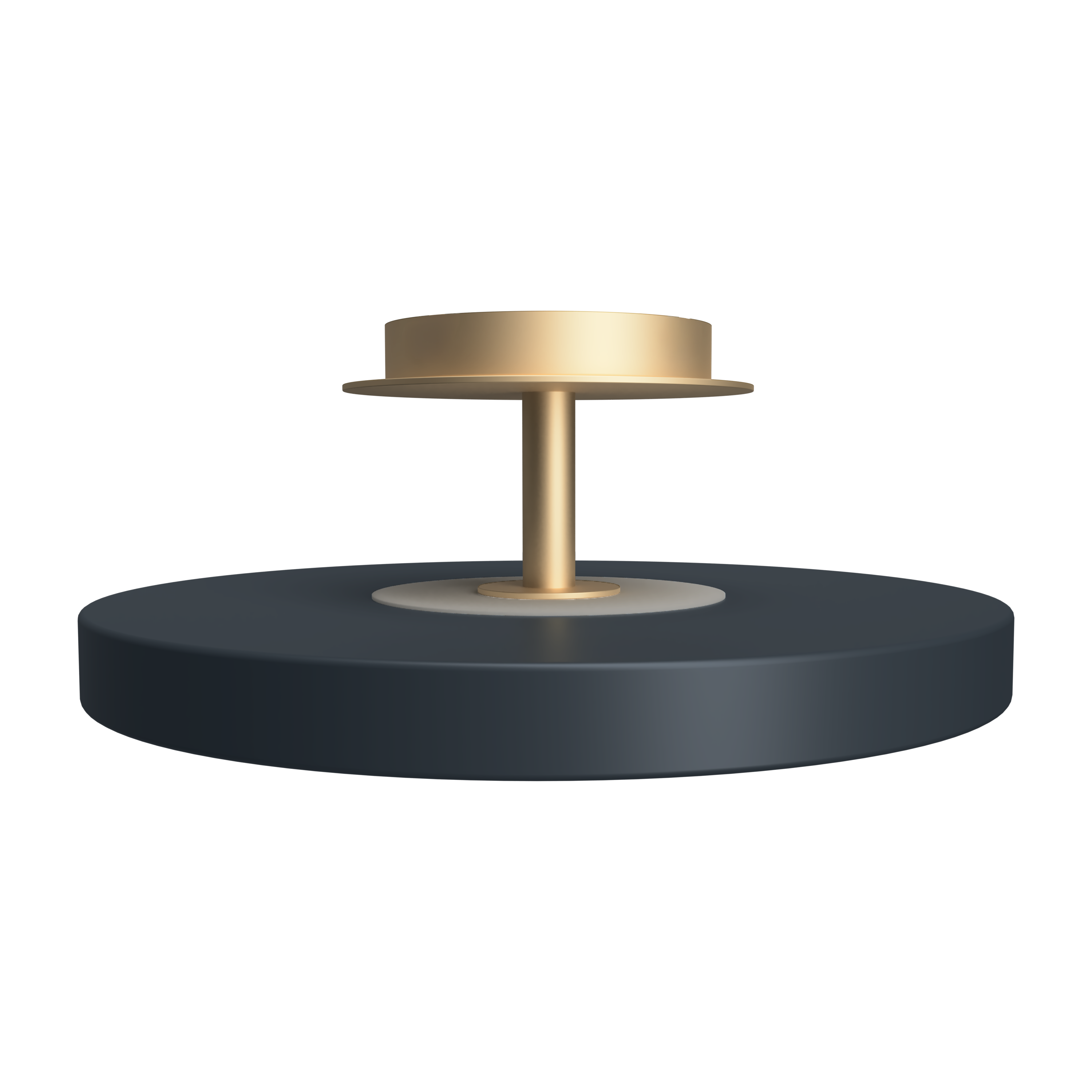 Asteria Up Plus loftlampe, grå og messing • UMAGE