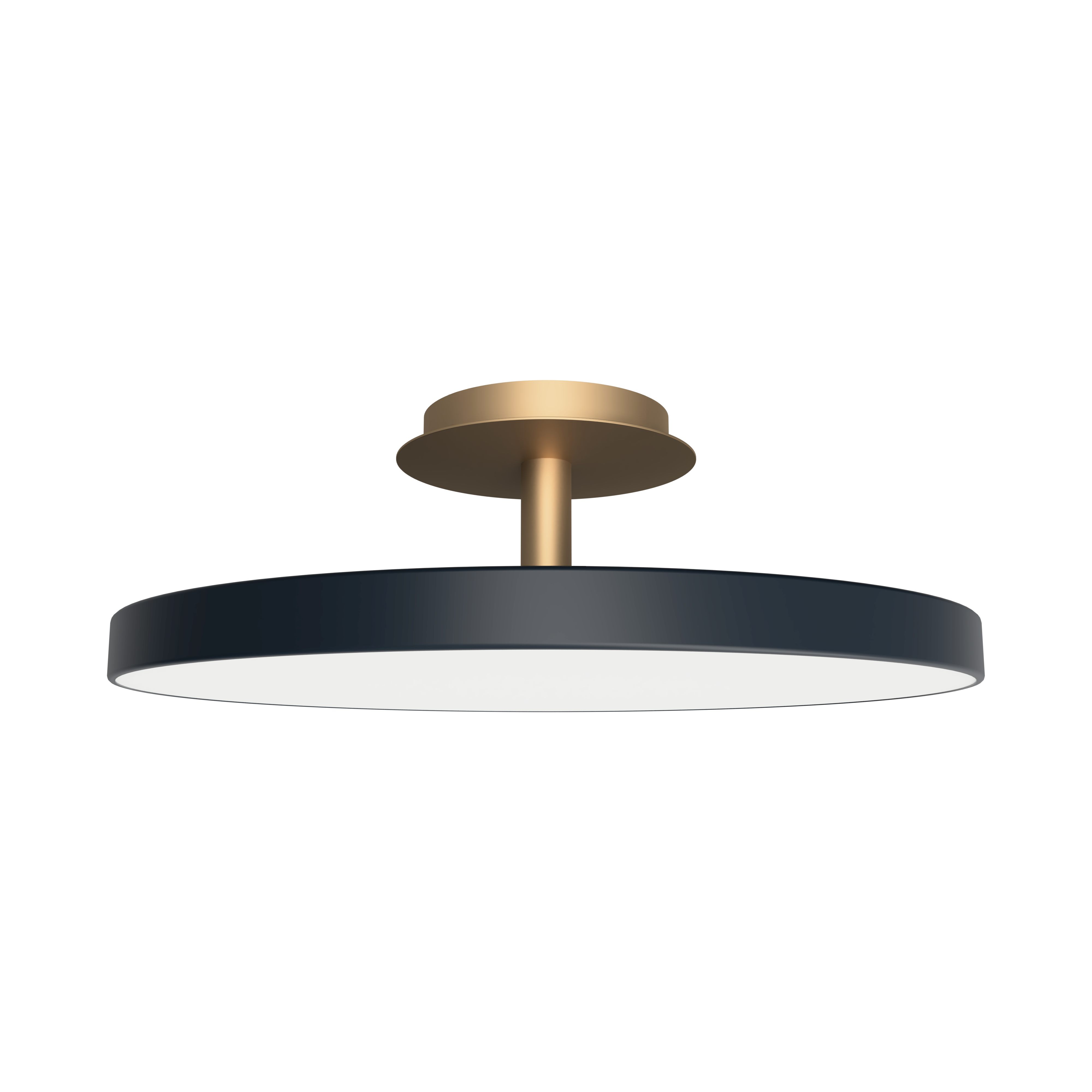 Asteria Up Plus loftlampe, grå og messing • UMAGE