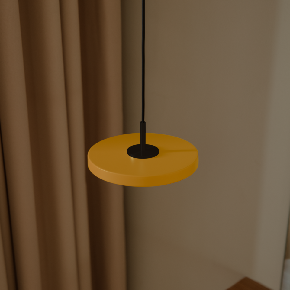 Asteria pendel, gul og sort • UMAGE