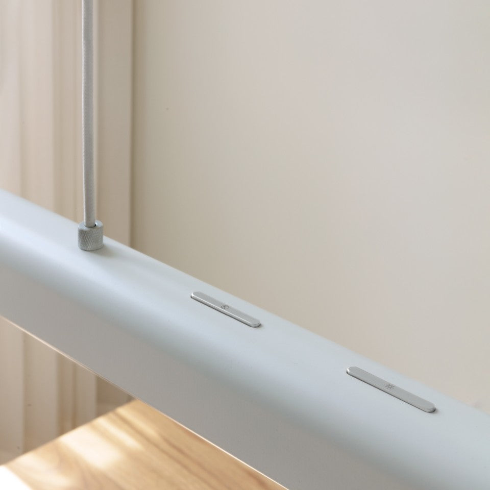 Hazel Branch pendel, hvid og stål • UMAGE