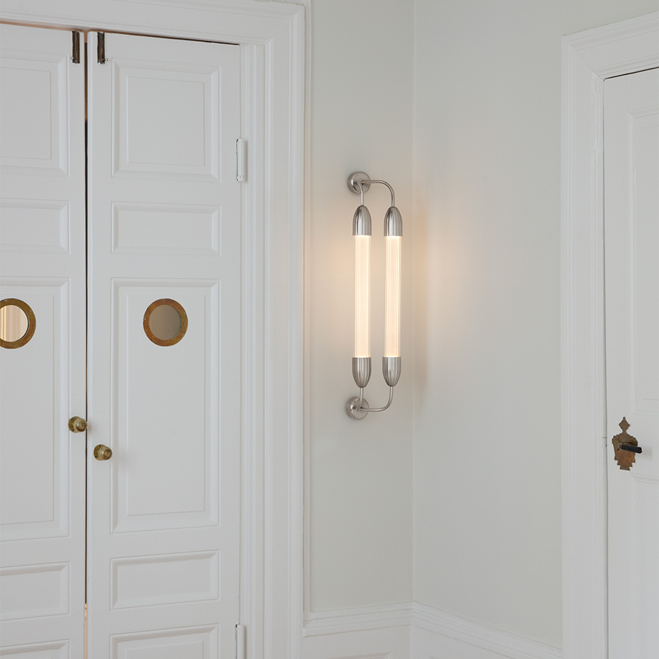 Lemon Squeeze Wall Double, væglampe, poleret stål • UMAGE