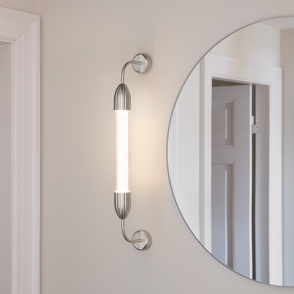 Lemon Squeeze Wall Single, væglampe, poleret stål • UMAGE
