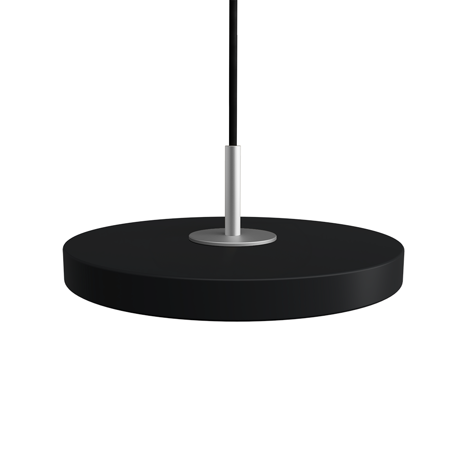 Asteria pendel, sort og stål • UMAGE