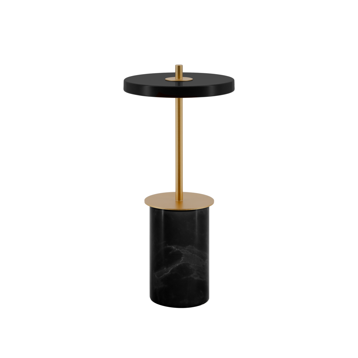 Asteria Move Mini, portable bordlampe, sort marmor • UMAGE