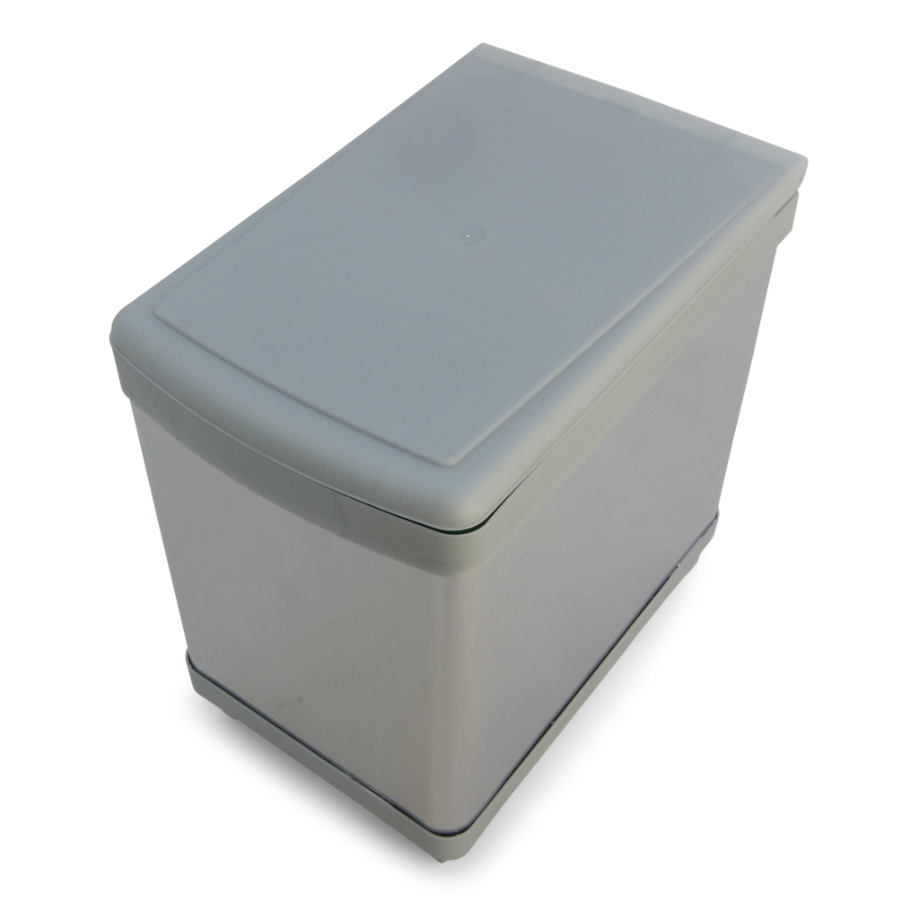 Affaldssystem: Stockholm 2-15 • Affaldssystem i rustfri stål og plast på 2 x 7,5 liter