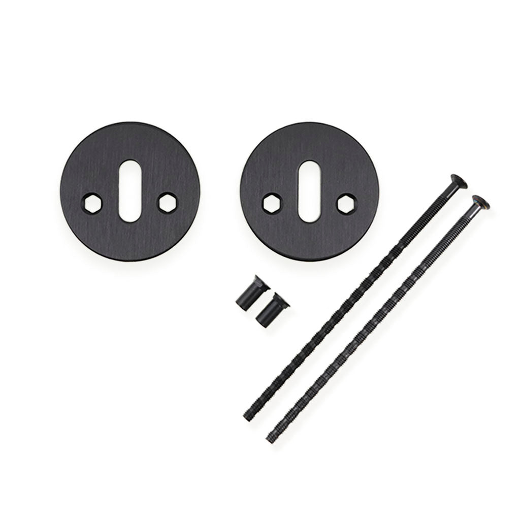 Nøgleskilt - moderne, sort (PVD sort) • d line