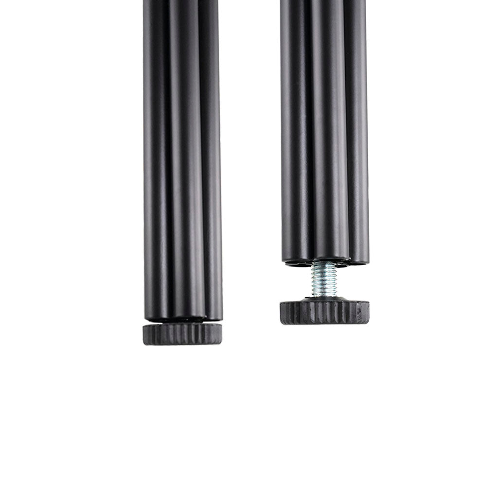 Tischbein 5-Draht-Bein in mattschwarz, verstellbar, Höhe 71 cm. (4 Stk.)