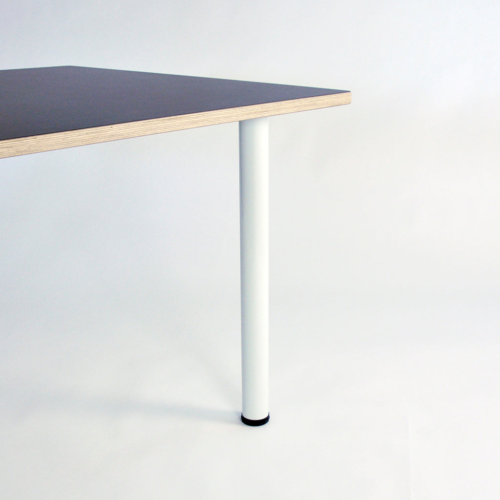 Bordben: Bordben i Ø60 mm. i hvid, justerbart, fås i 2 størrelser (1 sæt = 4 stk.)