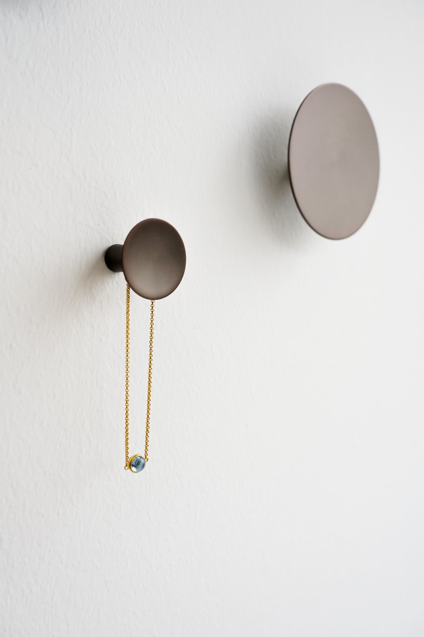 København møbelknop, Ø 40 mm, bruneret messing • Chr. Jørgensen