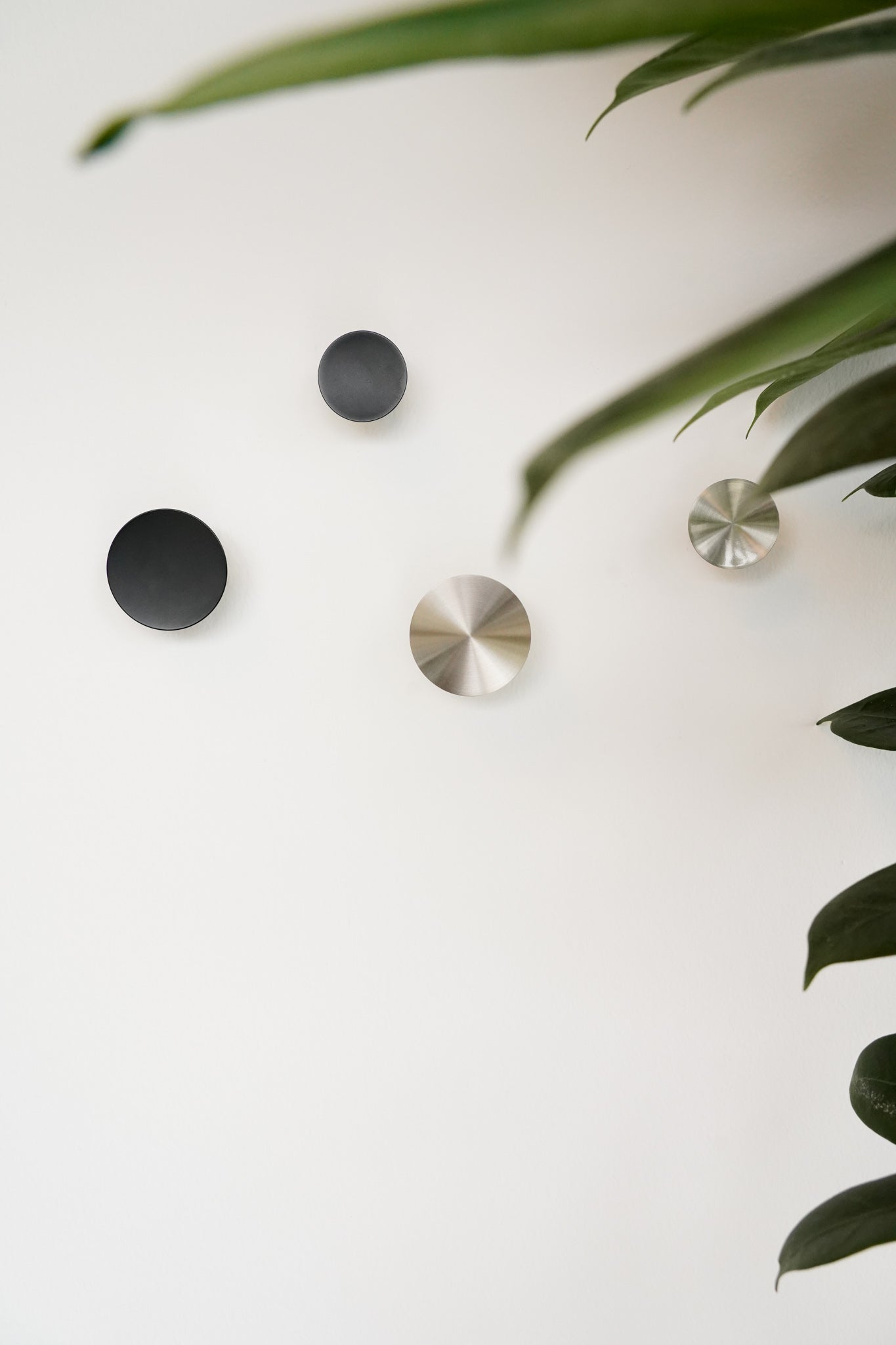 København møbelknop, Ø 75 mm, rustfrit stål look • Chr. Jørgensen