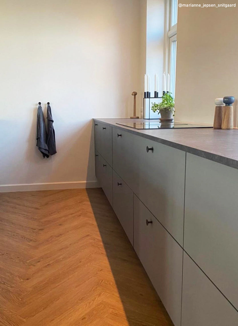 København møbelknop, Ø 40 mm, bruneret messing • Chr. Jørgensen