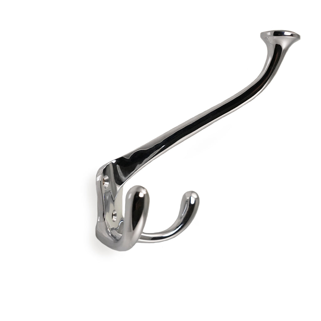 Kungsholmen • Hattekrog dobbelt, blank krom 111 mm