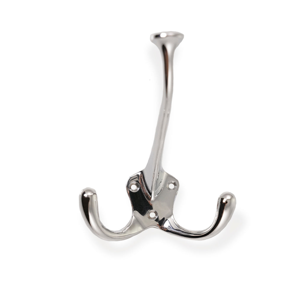 Kungsholmen • Hattekrog dobbelt, blank krom 111 mm