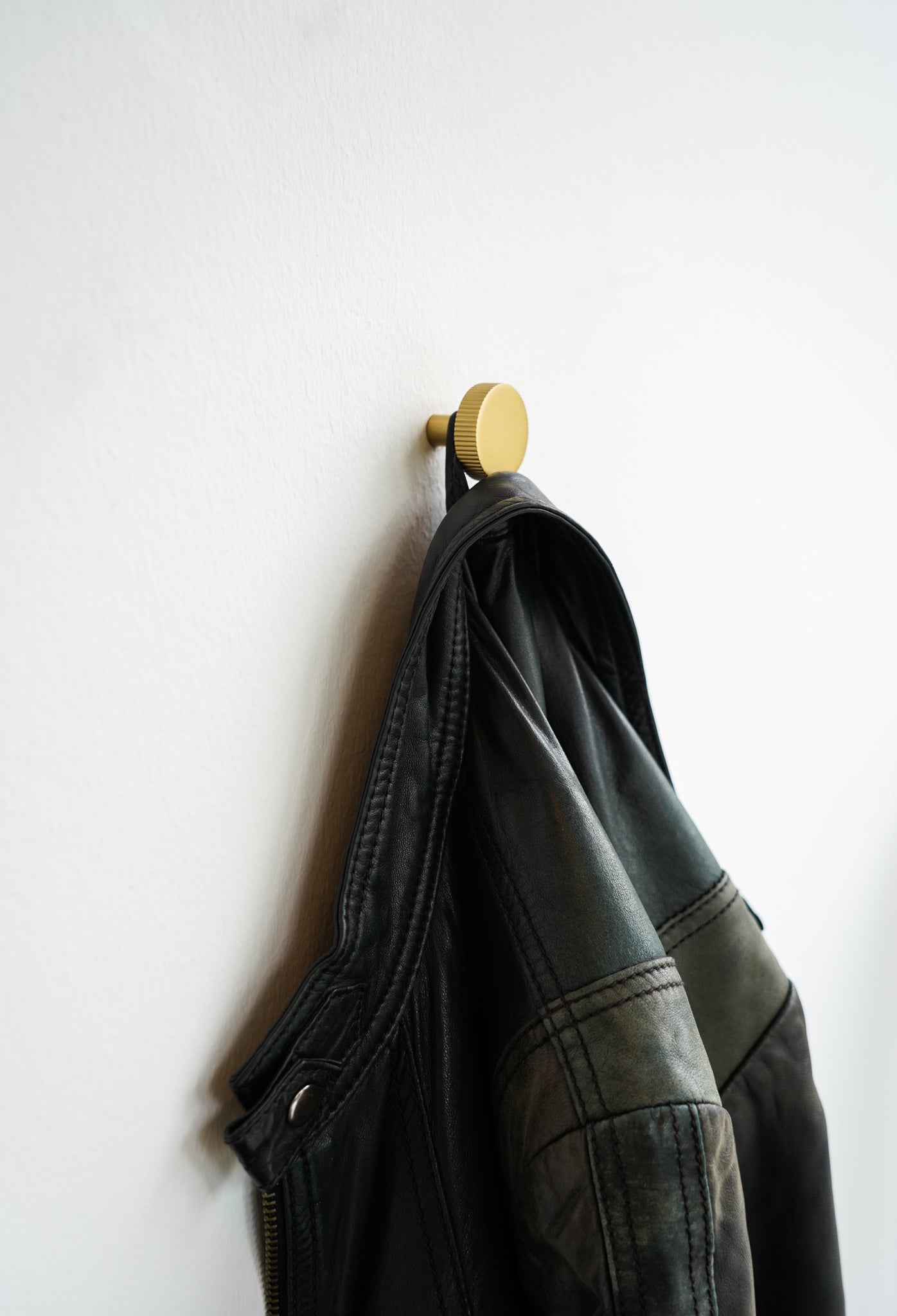 Langelinie - Möbelknopf aus gebürstetem, massivem Messing mit Lackierung