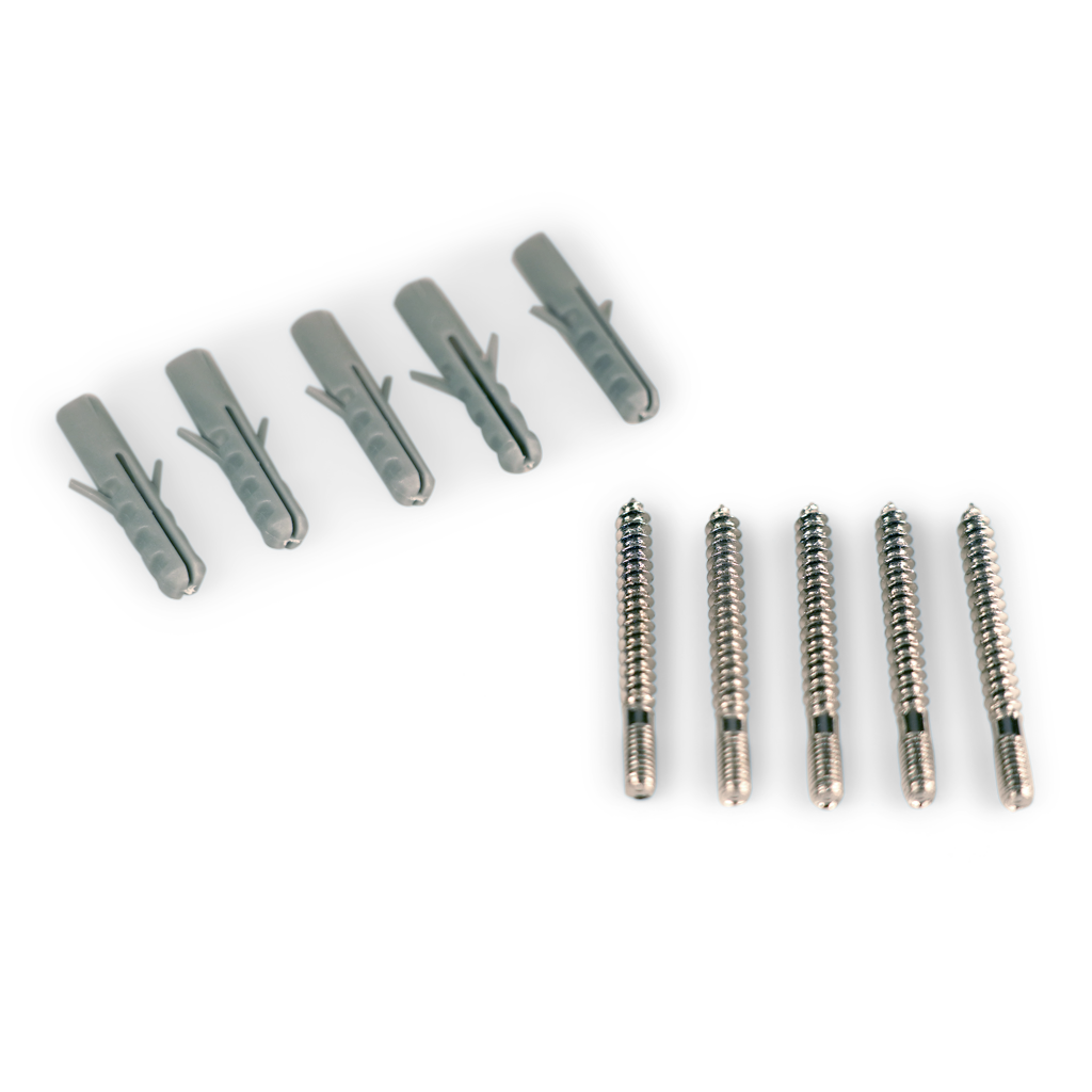 Wandmontagesatz für Knöpfe (5 Sätze)