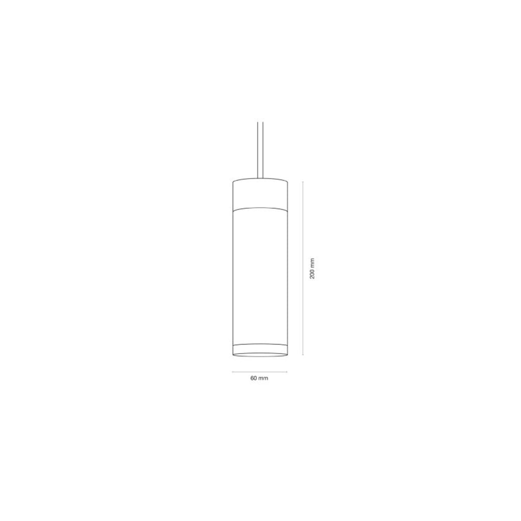 Patrone Pendel Sort Bruneret Messing • Thorup Copenhagen
