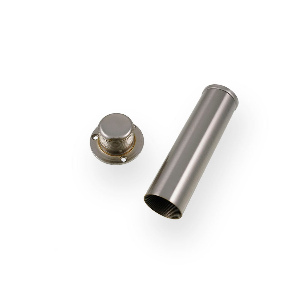 Justerbart sokkelben i børstet stål (1 sæt = 4 stk.)