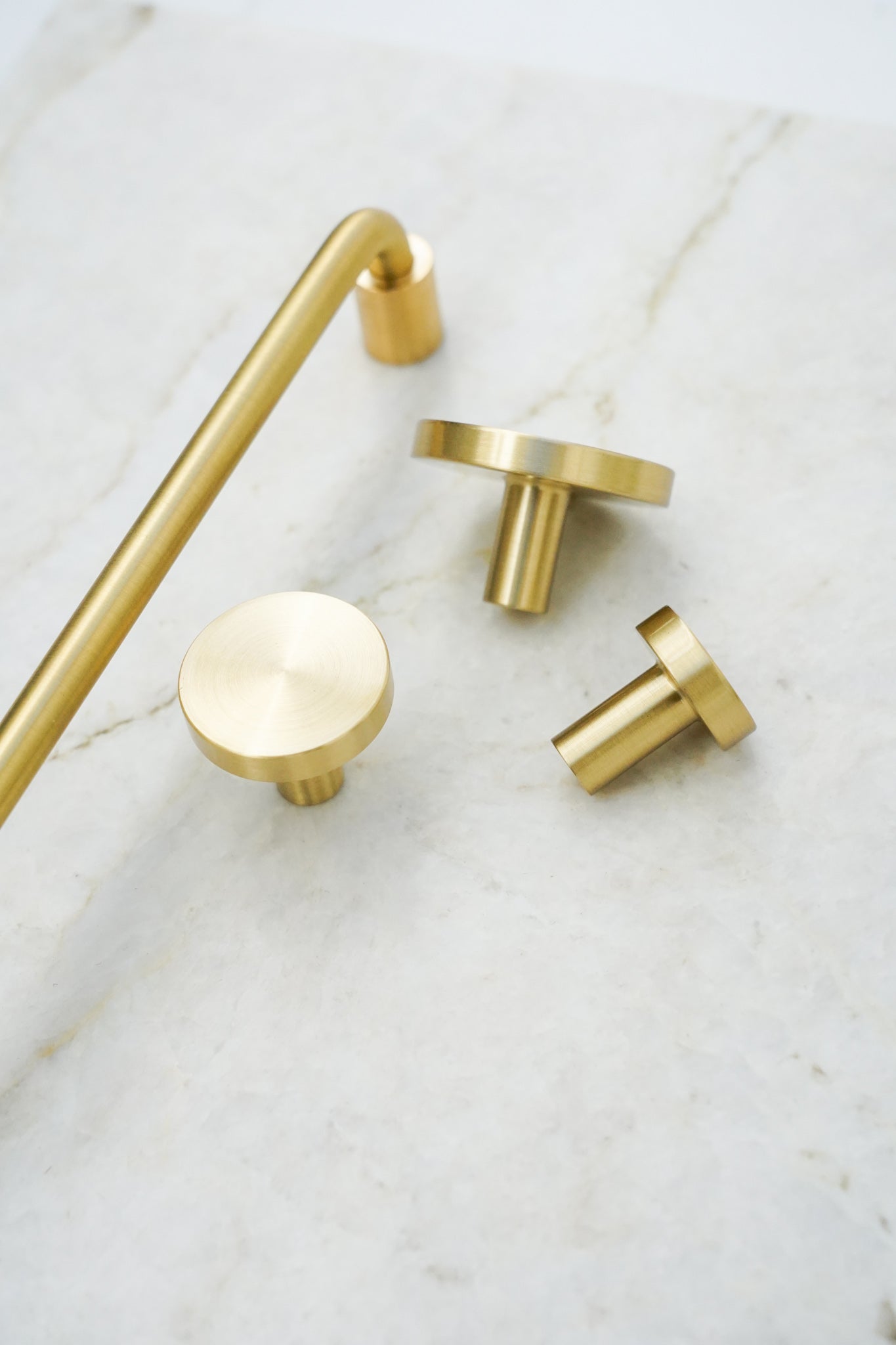 Vesterbro møbelknop, 22 mm, børstet messing med lak • Chr. Jørgensen