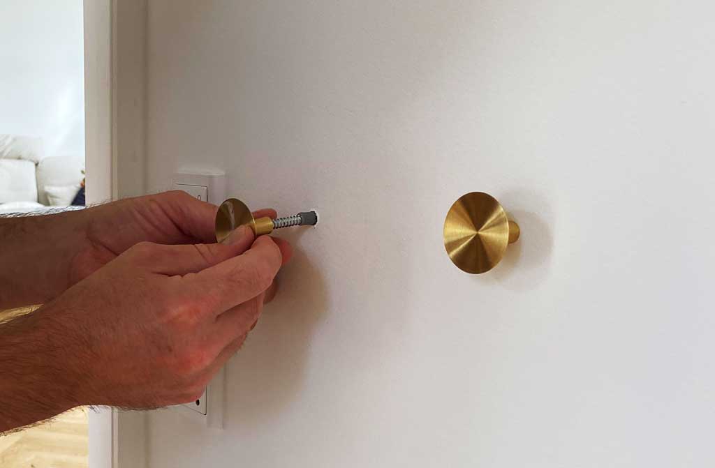 Wandmontagesatz für Knöpfe (5 Sätze)