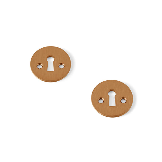 Nøgleskilt - Gammeldags som bl.a. passer til Arne Jacobsen dørgreb, børstet kobber  • d line