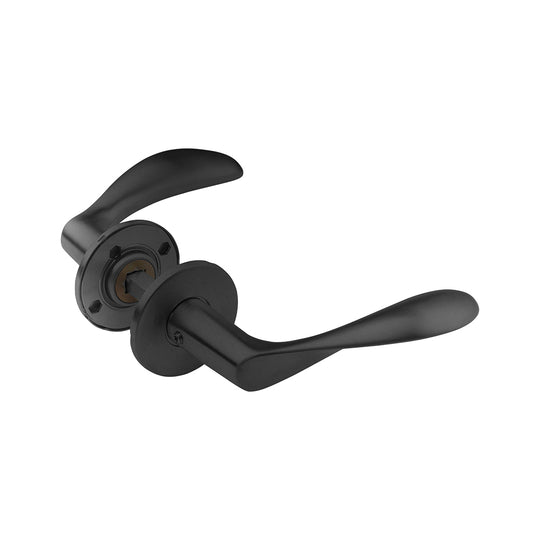 Arne Jacobsen AJ111 Türgriffe, PVD-Schwarz, mit Snap-on-Abdeckungen • d line