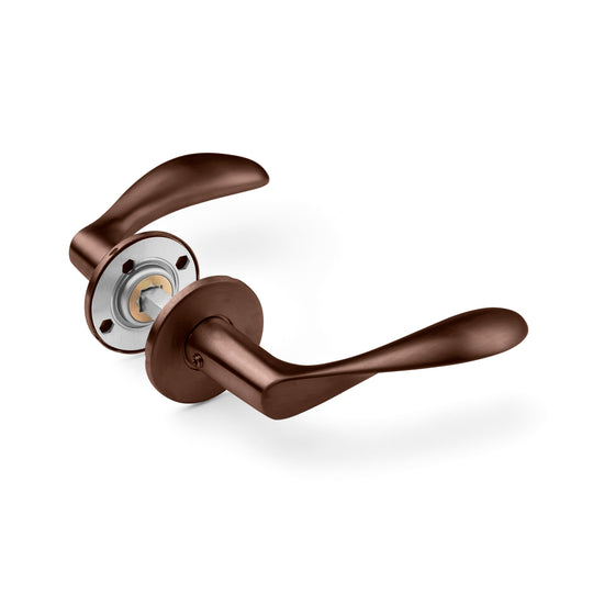 Arne Jacobsen AJ97 Türgriffe, gebürstete PVD-Bronzeoptik, mit Snap-on-Abdeckungen • d line