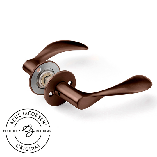 Arne Jacobsen dørhåndtag - AJ111 dørgreb i bronze, stor model • d line