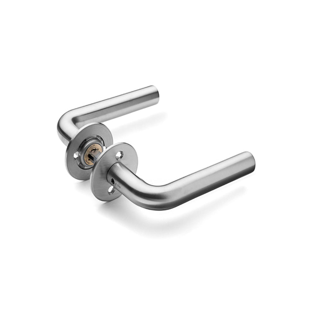 Knud Holscher Türgriff L, gebürsteter Edelstahl • d line - Copenhagenhomedesign