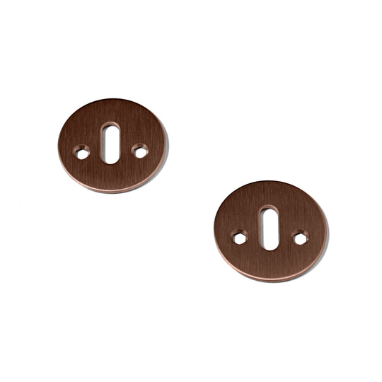 Nøgleskilt - Moderne, passer bl.a. til Arne Jacobsen dørgreb, bronze  • d line