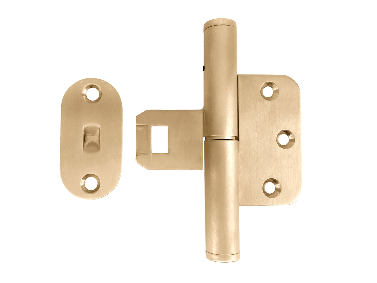 Hamborg Snap-on-Türscharnier aus unlackiertem gebürstetem Messing - Copenhagenhomedesign