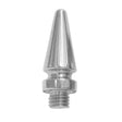 Aufsatzknöpfe für Hamborg Snap-on-Scharniere, spitze Form, matt vernickeltes Metall (2 Stück)