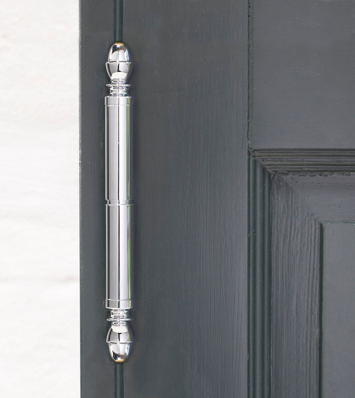 Separate Zierköpfe für Hamborg Snap-on-Türscharnier, Eichelform in Chrom (2 Stück) - Copenhagenhomedesign