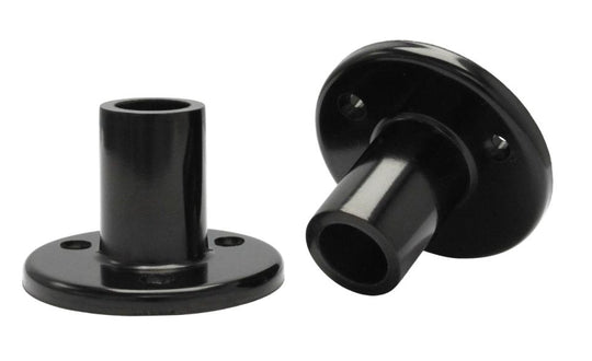 Rosetter til Torpedo dørhåndtag i sort bakelit, til ældre døre (2 stk.)