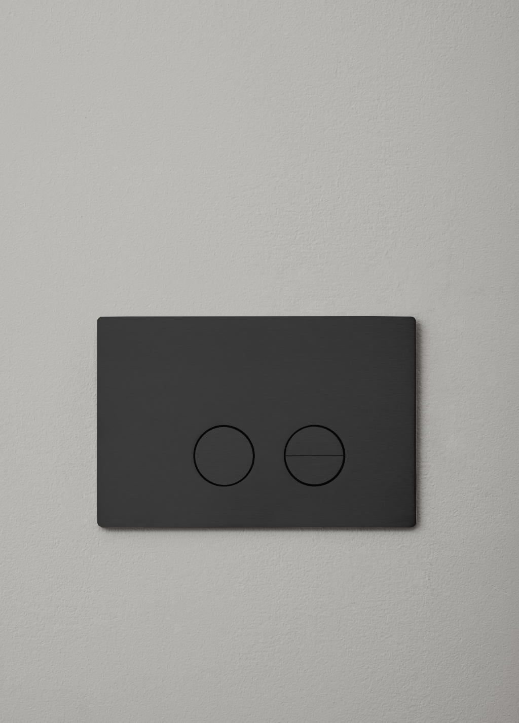 Betjeningplade til toilet, sort (charcoal) • d line