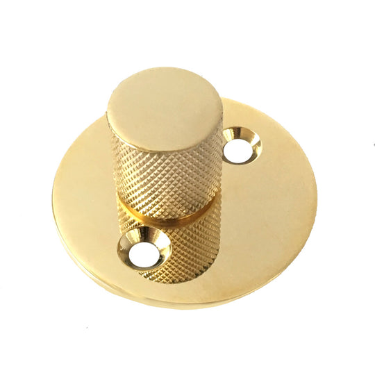 Vridergreb Rouletteret, poleret blank messing uden lak  • KYNER & Co