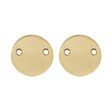 1975 Blindrosetten-Set, poliertes Messing, unlackiert • KYNER & Co