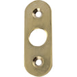 Flache Schmalprofilrosette, poliertes Messing, unlackiert • KYNER & Co