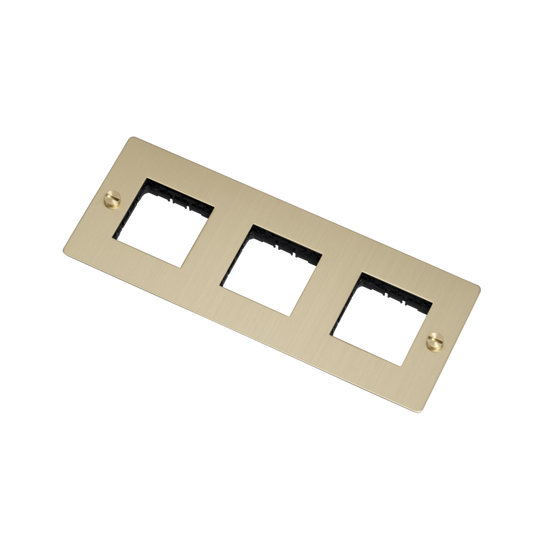 3G bagplade uden indsats (vandret), messing • Buster + Punch